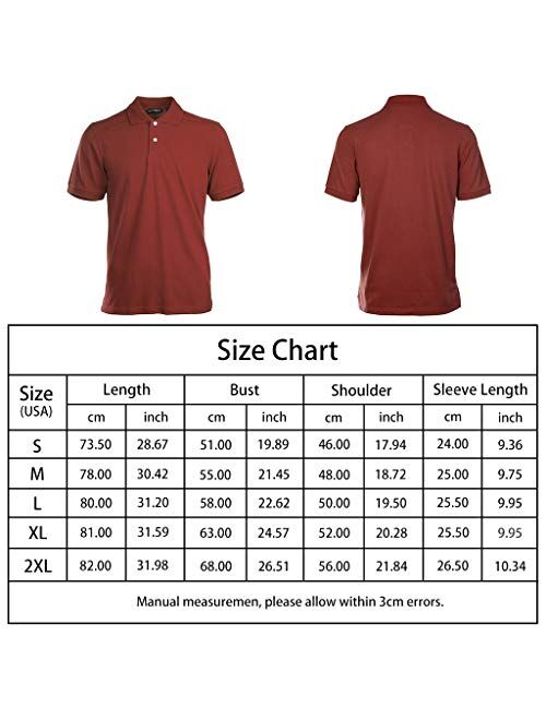 SYHBBD Polo Shirts for Men Regular Fit Polos for Men Mens Polo Shirts
