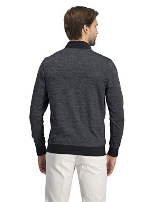 Dry Fit Pullover Sweaters for Men - Quarter Zip Fleece Golf Jacket - Tailored Fit