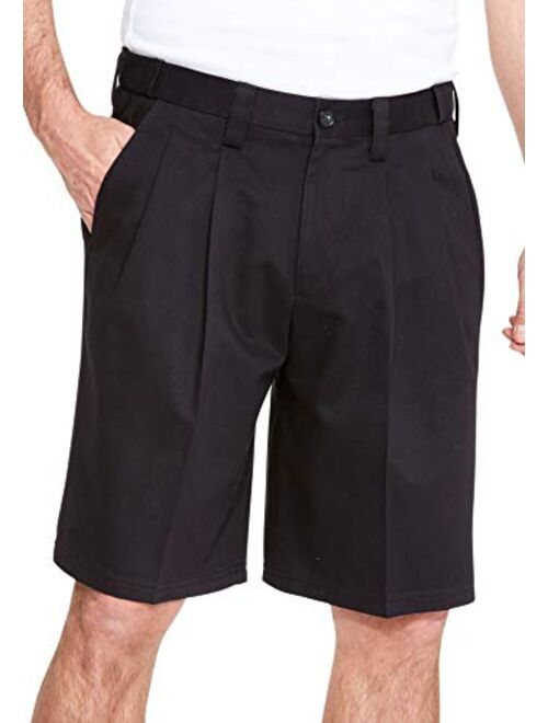 KingSize Men's Big and Tall Wrinkle-Free Expandable Waist Pleat Front Shorts