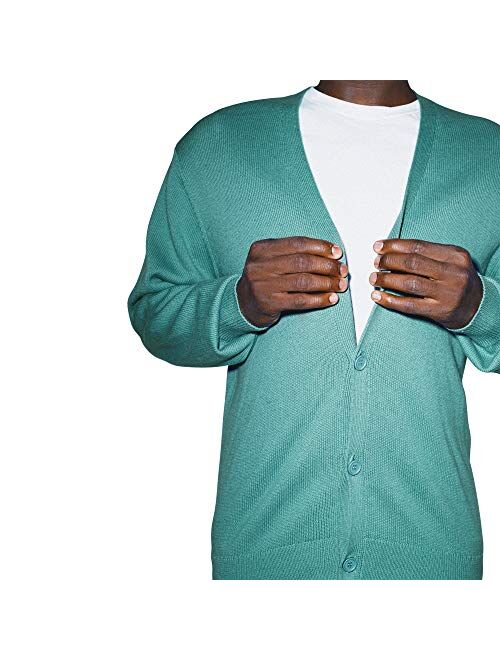 American Apparel Men's Basic Knit Long Sleeve Cardigan