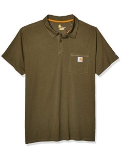 Men's Force Cotton Delmont Pocket Polo (Regular and Big and Tall Sizes)