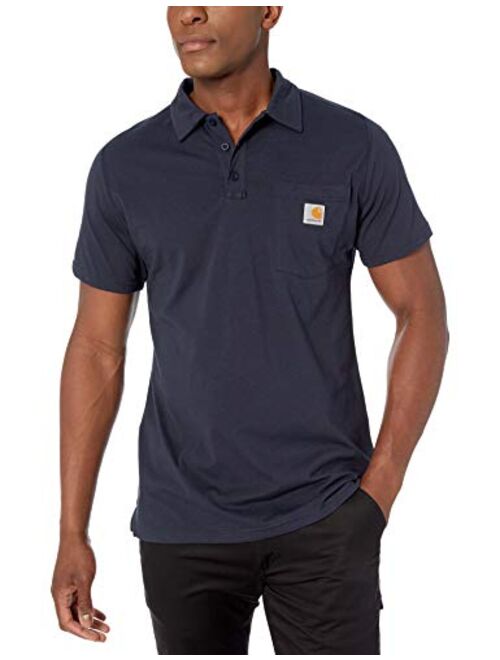Carhartt Men's Force Cotton Delmont Pocket Polo (Regular and Big and Tall Sizes)