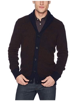 Men's Long Sleeve Shawl Collar Cardigan Sweater