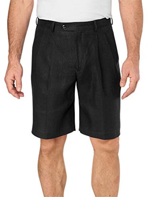 Paul Fredrick Men's Linen Pleated Shorts