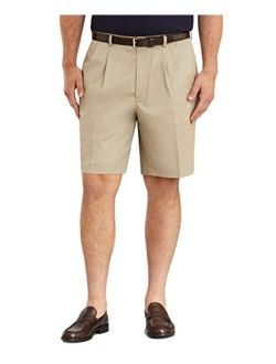 Brothers Men's 30279 Pleated Front Light Weight Chino Shorts, Khaki