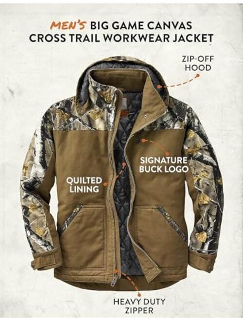 Legendary Whitetails Men's Canvas Cross Trail Workwear Coat