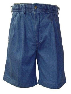Creekwood Elastic Waist Twill Shorts for Big and Tall Men 100% Pure Cotton