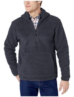 Amazon Brand - Goodthreads Men's Sherpa Fleece Zip Pullover with Hood