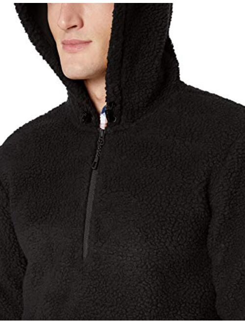 Amazon Brand - Goodthreads Men's Sherpa Fleece Zip Pullover with Hood