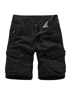 Mens Shorts Cargo with Pocket Shorts Mens Casual Short Pants Relaxed Fit
