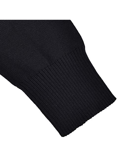 VOBOOM Men's Cotton Cardigan Sweater V-Neck Basic Designed Button Down Thin Knit Sweater