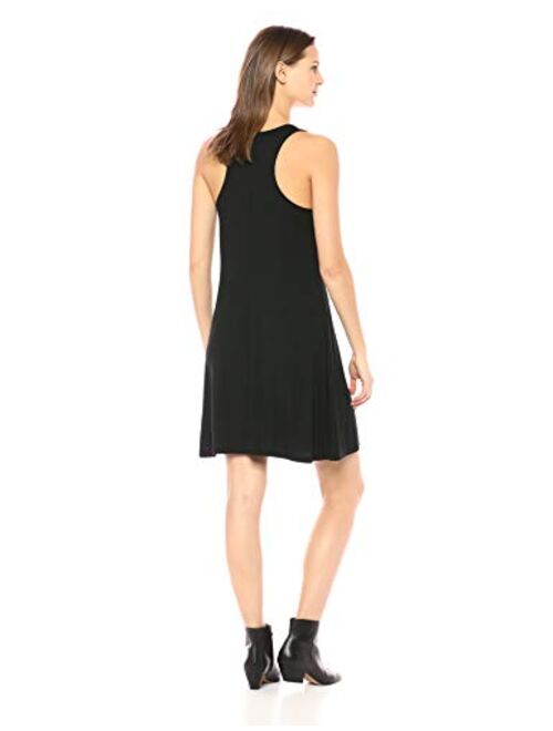 Amazon Brand - Daily Ritual Women's Jersey Sleeveless Racerback Swing Dress