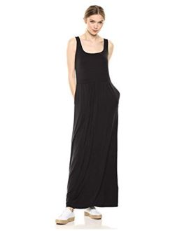 Amazon Brand - Daily Ritual Women's Jersey Sleeveless Empire-Waist Maxi Dress