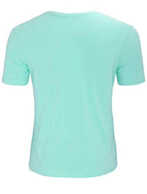 Derminpro Men's Henley Cotton Casual Short/Long Sleeve Lightweight Button T-Shirts
