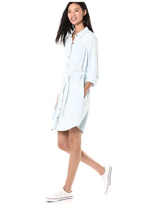 Amazon Brand - Goodthreads Women's Tencel Long-Sleeve Shirt Dress
