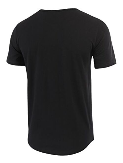 HETHCODE Men's Classic Comfort Soft Regular Fit Short Sleeve Henley T-Shirt Tee