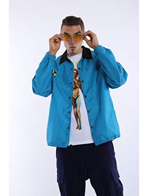 NAGRI ASAP Hip Hop Windbreaker Jacket Long Sleeve Streetwear Graphic Lightweight Windproof Waterproof Wind Jacket Spring