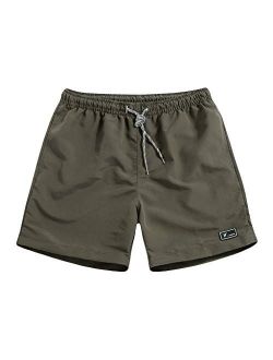 UOFOCO Men's Summer Plus Size Quick-Drying Beach Shorts Casual Sports Drawstring Short Pants