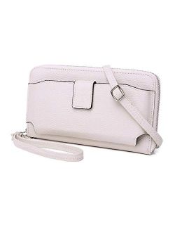 Women Wristlet purse, Nanrui Industry Wristlet wallet Small Crossbody Bag Cellphone Purse Wallet with RFID Blocking