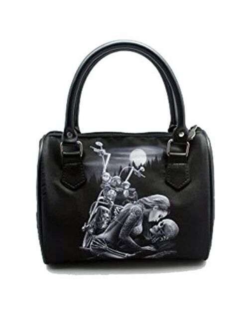 DGA Angels Day of the Dead Ride or Die Motorcycle Dead End/Lovers Handbag/Purse