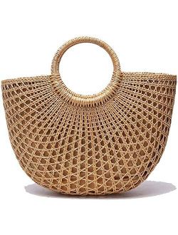 Woven Straw Bags Summer Beach Tote Bag for Women