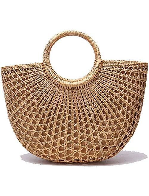 Woven Straw Bags Summer Beach Tote Bag for Women