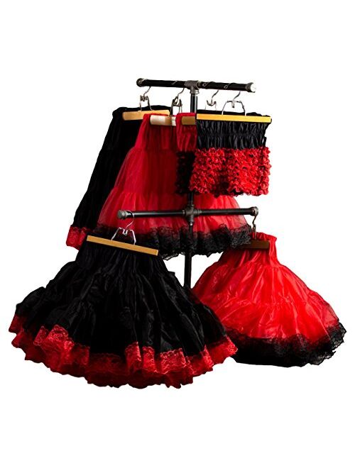 Malco Modes Zooey Luxury Chiffon Adult Petticoat Slip, Lace Trim, Adjustable