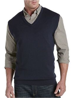 Harbor Bay by DXL Big and Tall V-Neck Sweater Vest