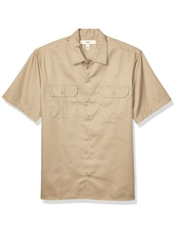 Men's Short-Sleeve Stain and Wrinkle-Resistant Work Shirt