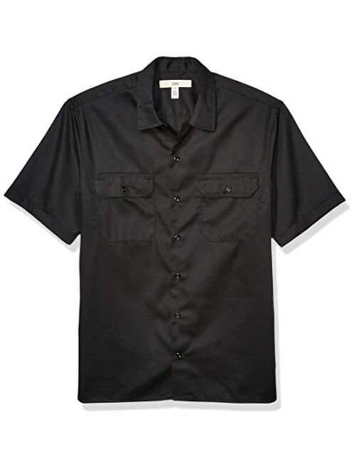 Amazon Essentials Men's Short-Sleeve Stain and Wrinkle-Resistant Work Shirt