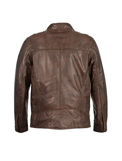 Milwaukee Leather SFM1865 Men's Black Classic Leather Jacket with Zipper Closure