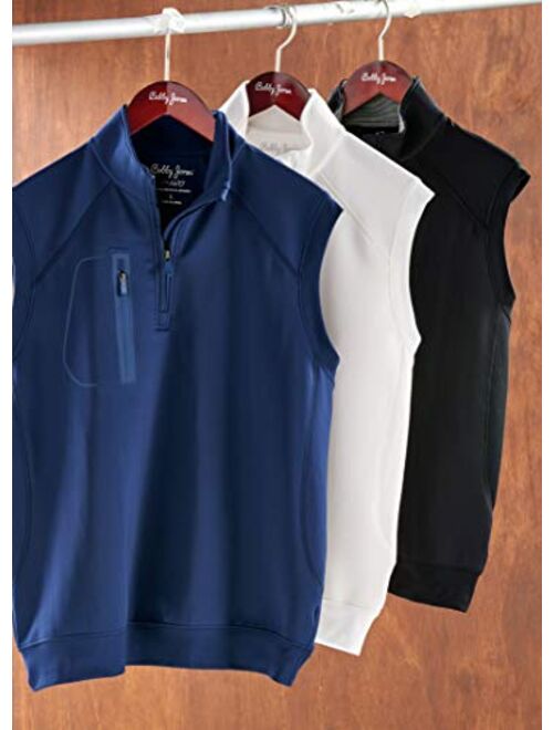 Bobby Jones XH2O Crawford Performance Golf Vest Mens 1/4 Zip Vest Golf Apparel