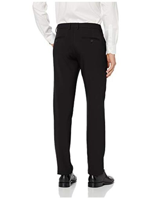 Haggar Men's The Active Series Straight Fit Flat Front Dress Pant Regular and Big & Tall Sizes
