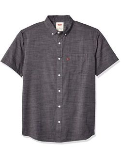 Men's Brato Short Sleeve, Classic Fit, Solid Woven Shirt