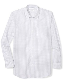 Men's Regular-Fit Wrinkle-Resistant Long-Sleeve Stripe Dress Shirt