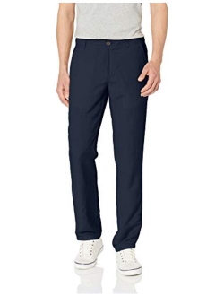Men's Slim-fit Flat-Front Linen Pant
