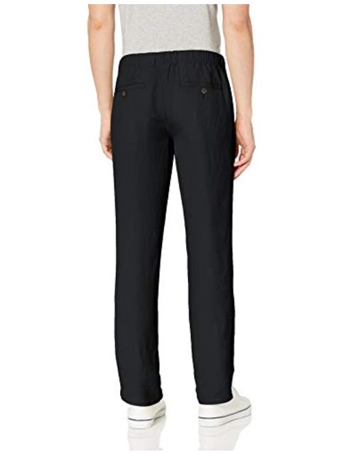 Amazon Essentials Men's Slim-fit Flat-Front Linen Pant