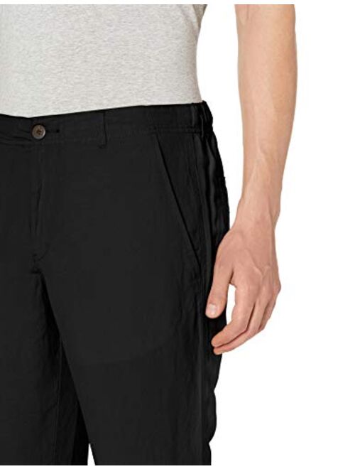 Amazon Essentials Men's Slim-fit Flat-Front Linen Pant