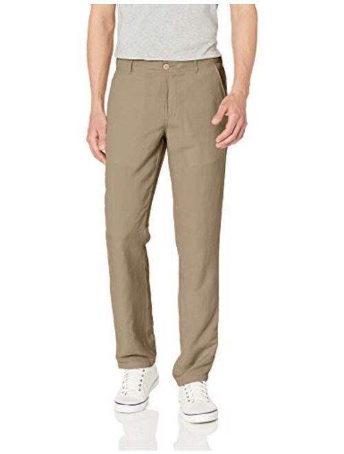 Amazon Essentials Men's Slim-fit Flat-Front Linen Pant