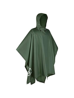 TTerra Hiker Rain Poncho, Waterproof Raincoat for Outdoor Activities