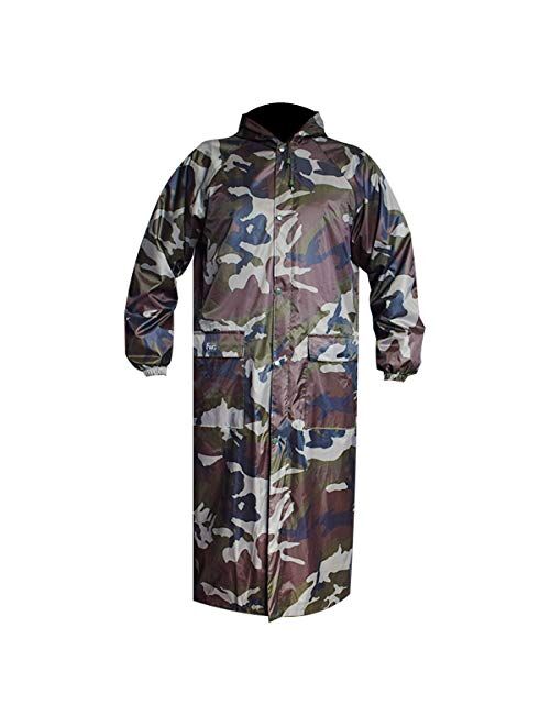 Long Rain Coat for Men Women Waterproof Poncho Jacket with Hood Portable Packable