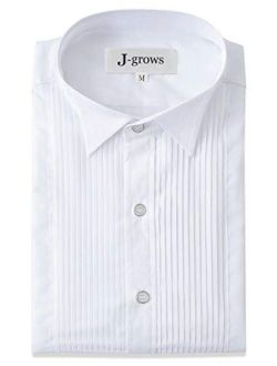 Men's Tuxedo Shirt Wing Collar 1/4 Inch Pleat