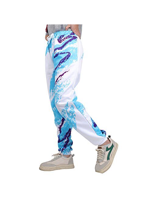 Leapparel Men/Women 3D Joggers Pants Trousers Sport Track Sweatpants Baggy