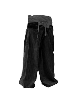 MEMITR Thai Fisherman Pants Men's Yoga Trousers Gray Charcoal 2 Tone Pant