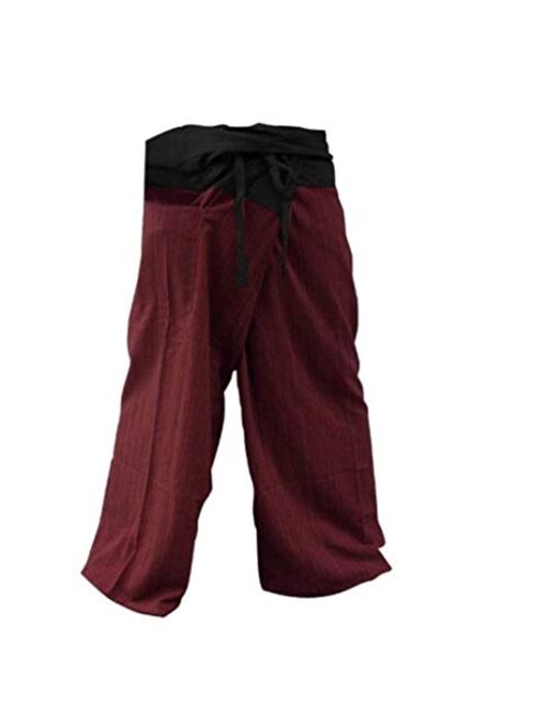 MEMITR Thai Fisherman Pants Men's Yoga Trousers Gray Charcoal 2 Tone Pant