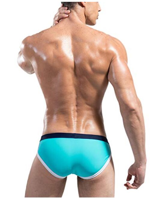 Buy MIZOK Men's Quick Dry Swim Briefs Bikini Swimsuit Board Shorts 