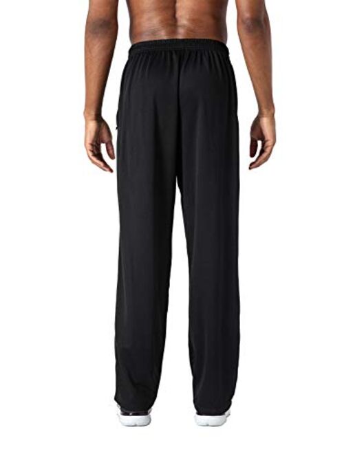 TOTNMC Men's Lightweight Workout Sweatpants Open Bottom Athletic Track Pants for Running,Training