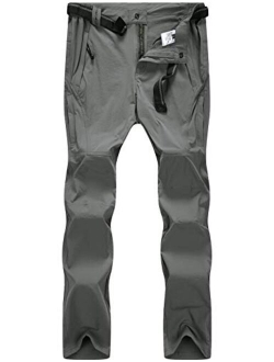 BenBoy Men's Hiking Pants Outdoor Lightweight Waterproof Quick Dry Climbing Camping Pants