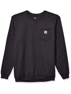 Men's Crewneck Pocket Sweatshirt (Regular and Big and Tall Sizes)