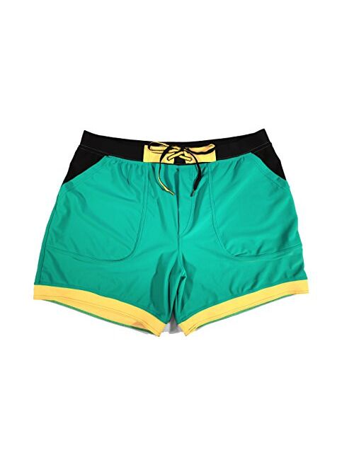 Taddlee Men Swimwear Solid Basic Long Swim Boxer Trunks Board Shorts Swimsuits